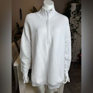 Aerie Offline Half Zip Ribbed cowlPullover XL like new exceptional condition